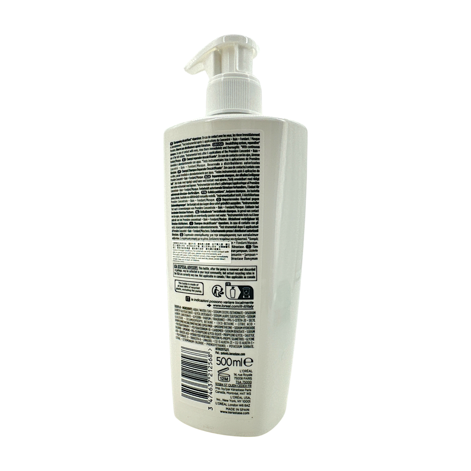 Kerastase Premiere Decalcifying Repairing Shampoo 500ml – sulfate-free shampoo for damaged hair, available at Zakura Global.

