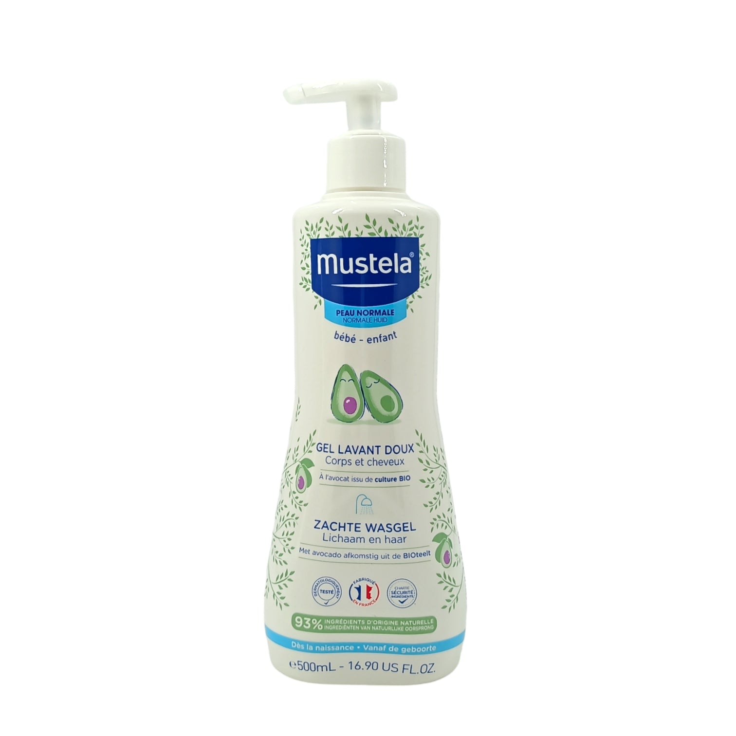 Mustela Avocado Gentle Cleansing Gel for Hair & Body 500ml