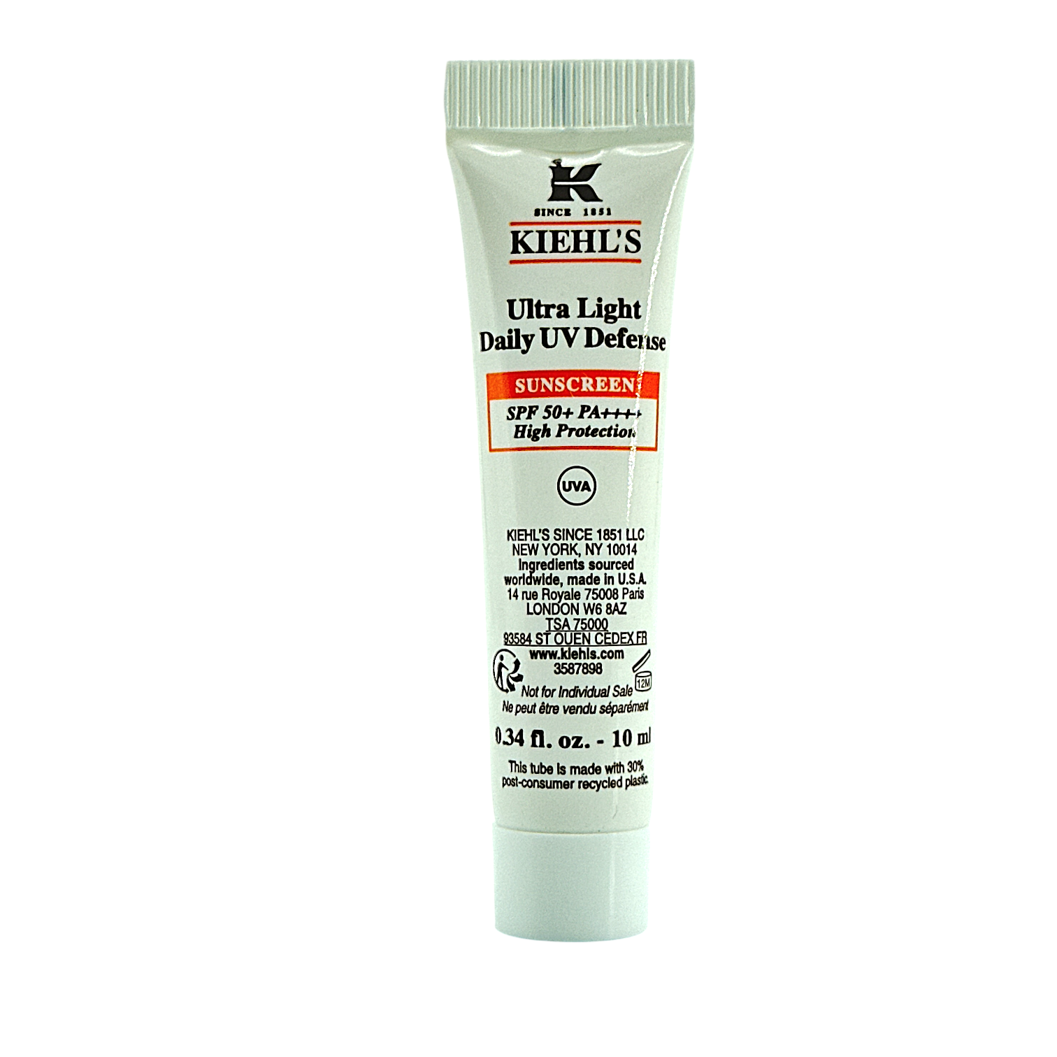 Kiehl's Ultra Light Daily UV Defense Aqua Gel – lightweight sunscreen for oily skin with vitamin E, available at Zakura Global.