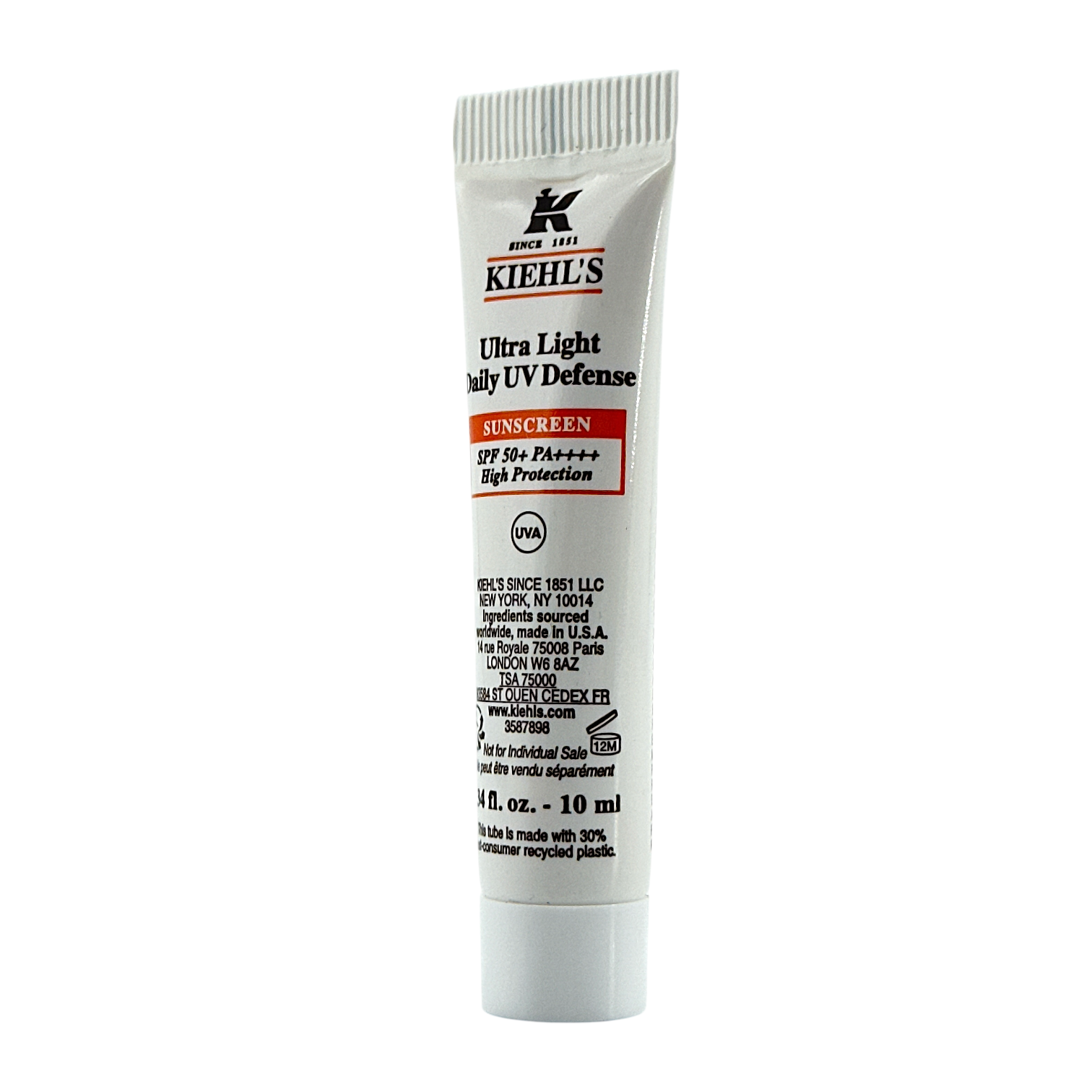 Kiehl's Ultra Light Daily UV Defense Aqua Gel – lightweight sunscreen for oily skin with vitamin E, available at Zakura Global.