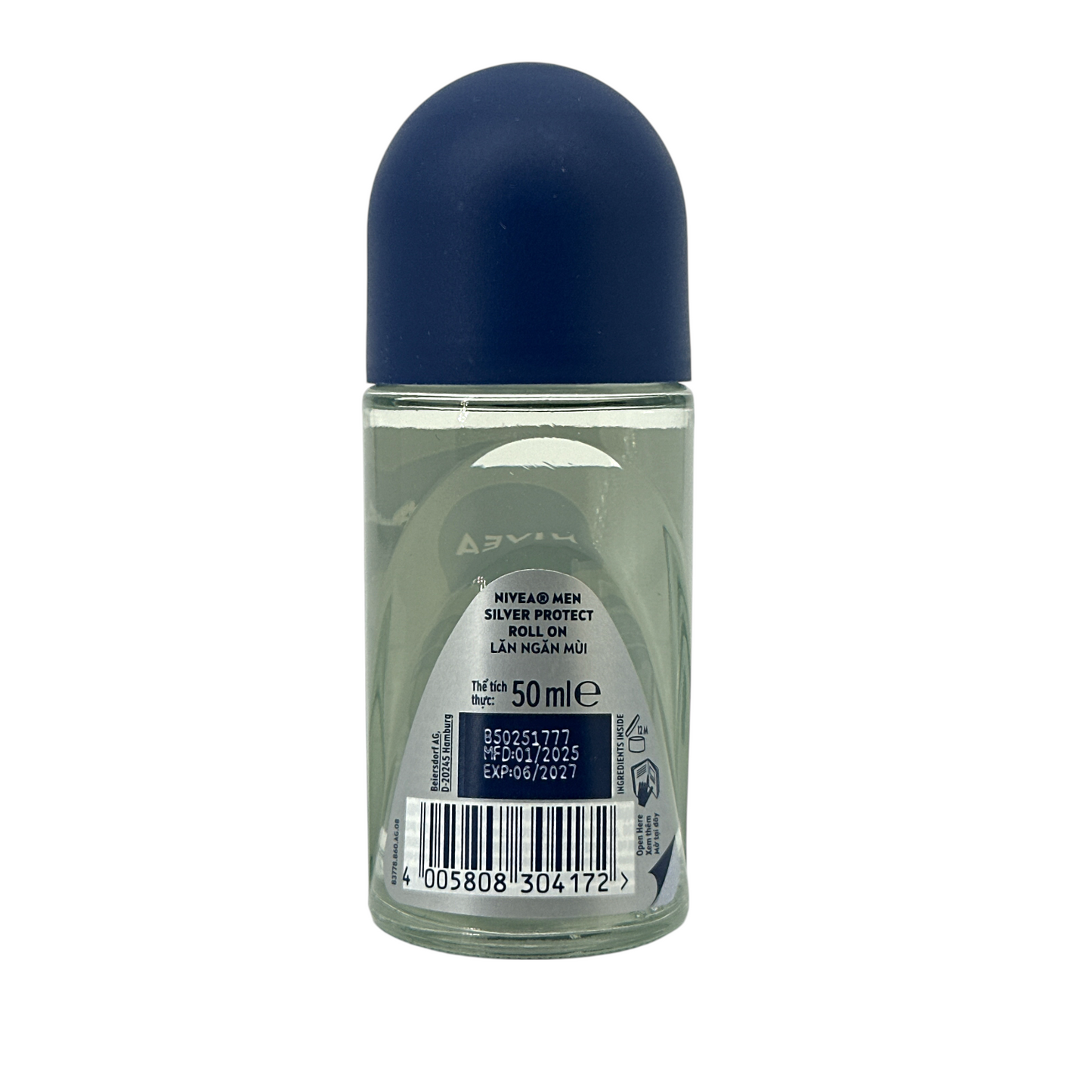 Nivea Fresh Energy Roll On 50ml – energizing deodorant with lemongrass extract, available at Zakura Global.