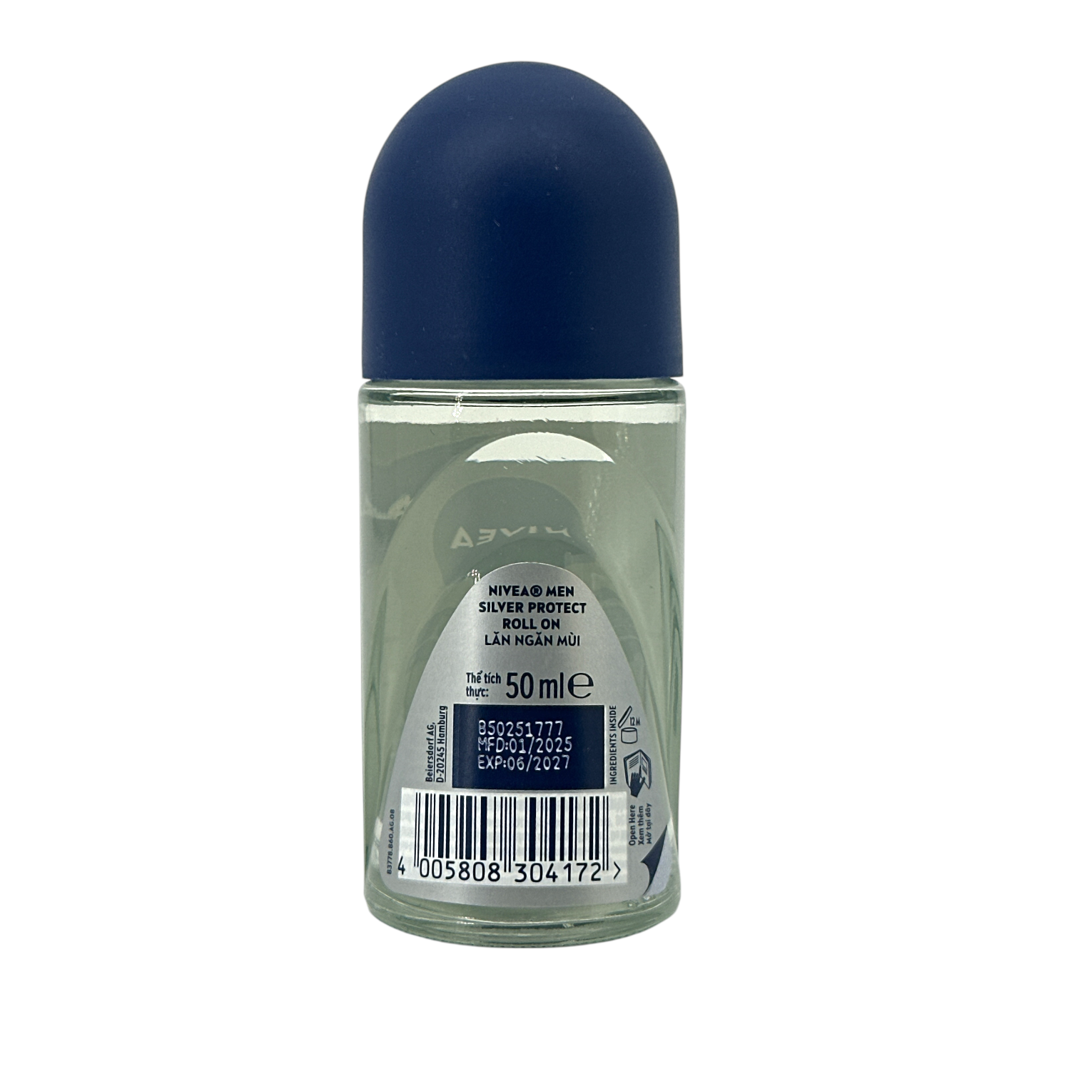 Nivea Fresh Energy Roll On 50ml – energizing deodorant with lemongrass extract, available at Zakura Global.