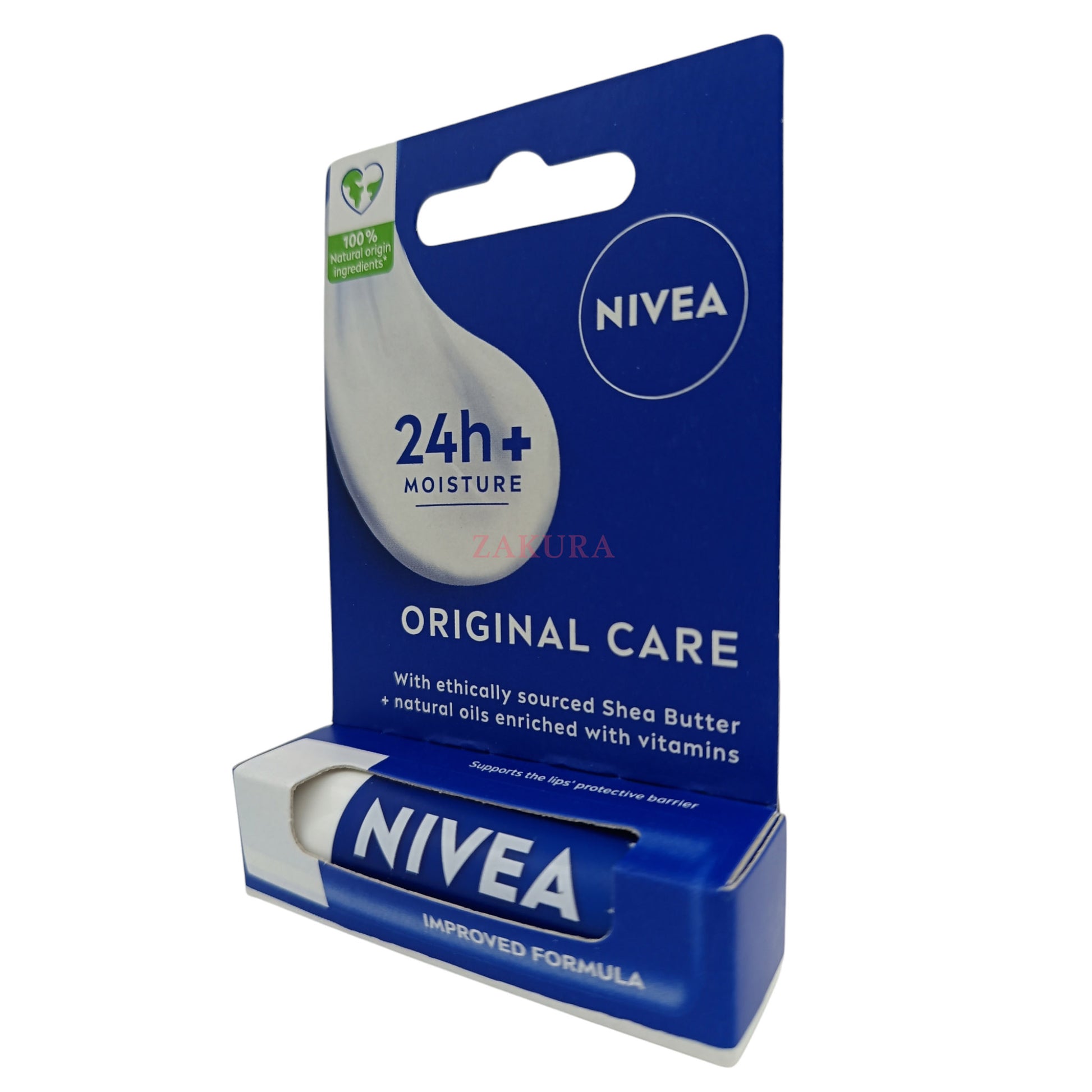 Nivea Original Care Caring Lip Balm 24 Moisture 4.8g