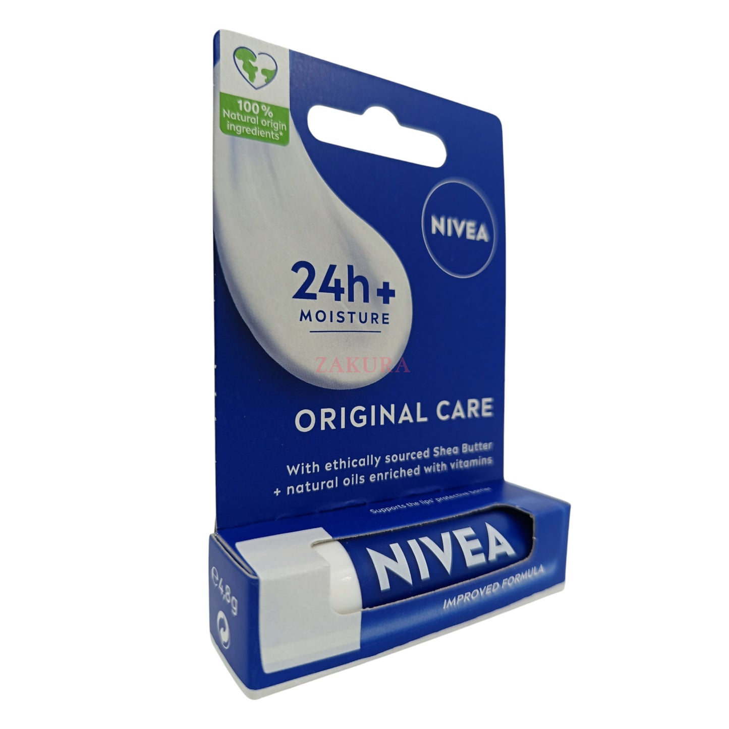 Nivea Original Care Caring Lip Balm 24 Moisture 4.8g