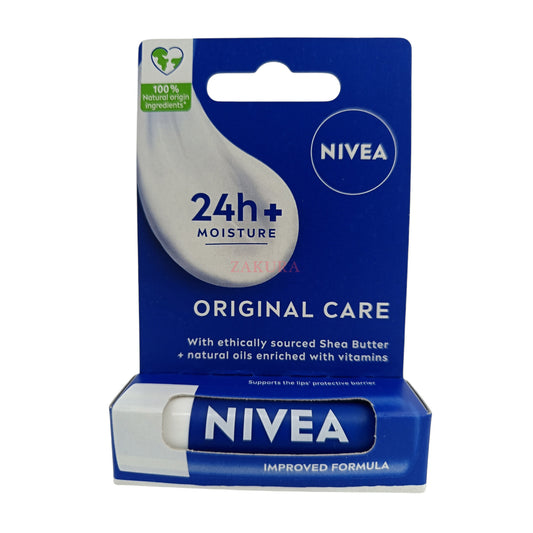 Nivea Original Care Caring Lip Balm 24 Moisture 4.8g