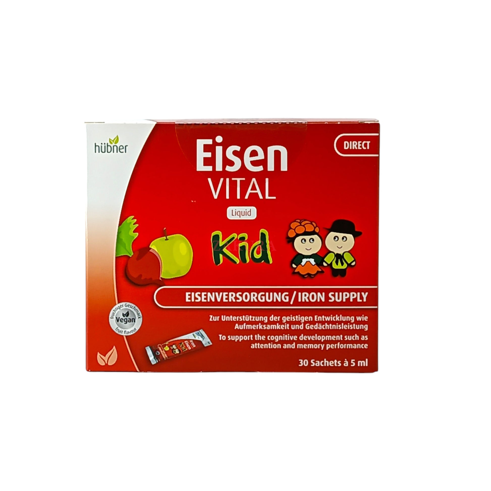 Huebner Kid Children's Iron Supplement Oral Liquid 30tabs