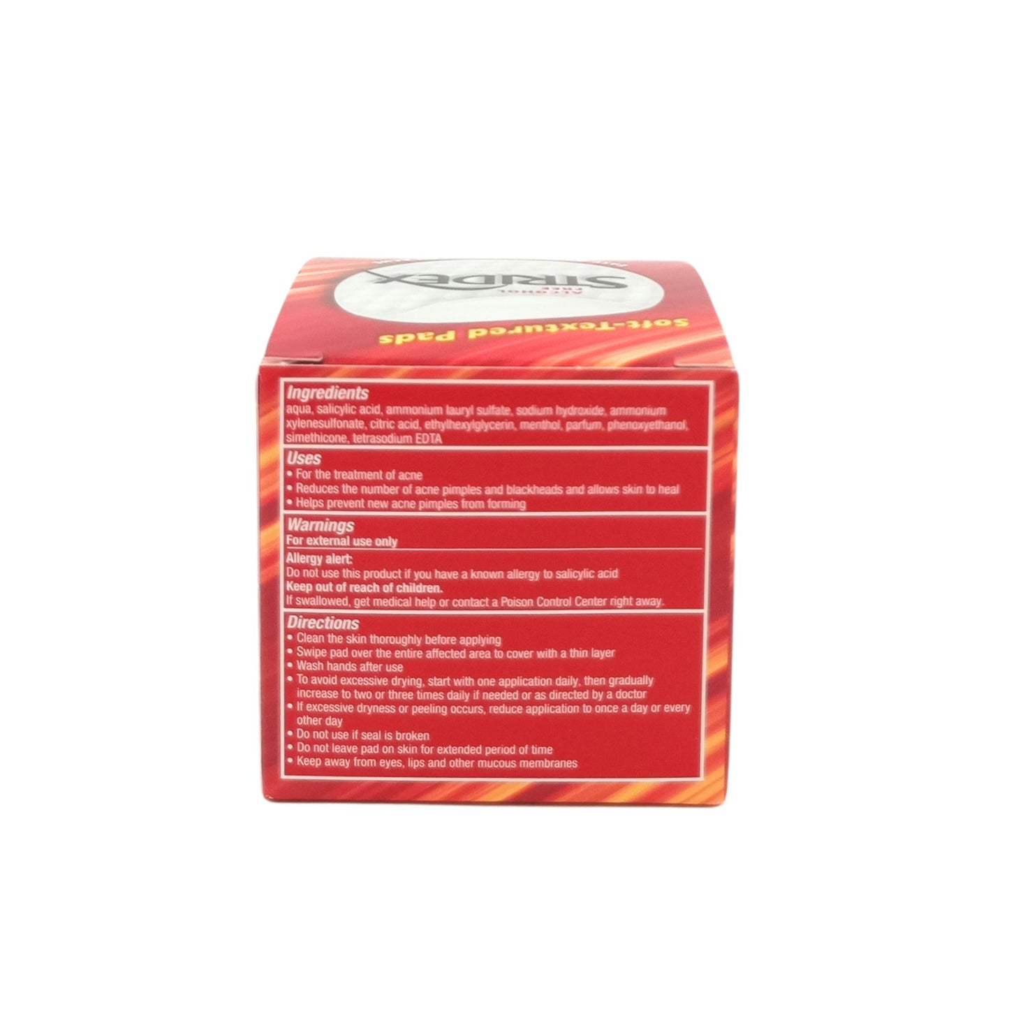 Stridex Salicylic Acid Pads 55pads (Acid 2% Maximum/Acid 0.5% Sensitive/Acid 1% Essential) Acid 2% Maximum