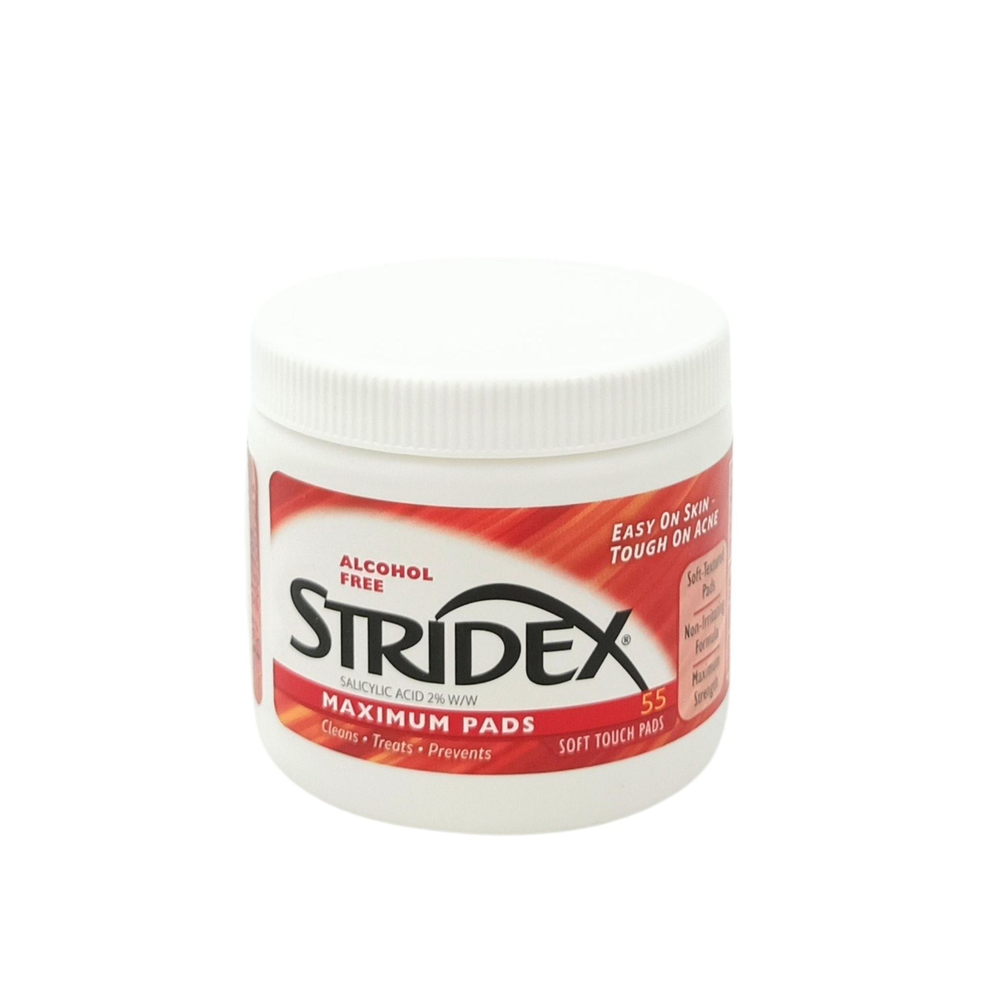 Stridex Salicylic Acid Pads 55pads (Acid 2% Maximum/Acid 0.5% Sensitive/Acid 1% Essential) Acid 2% Maximum