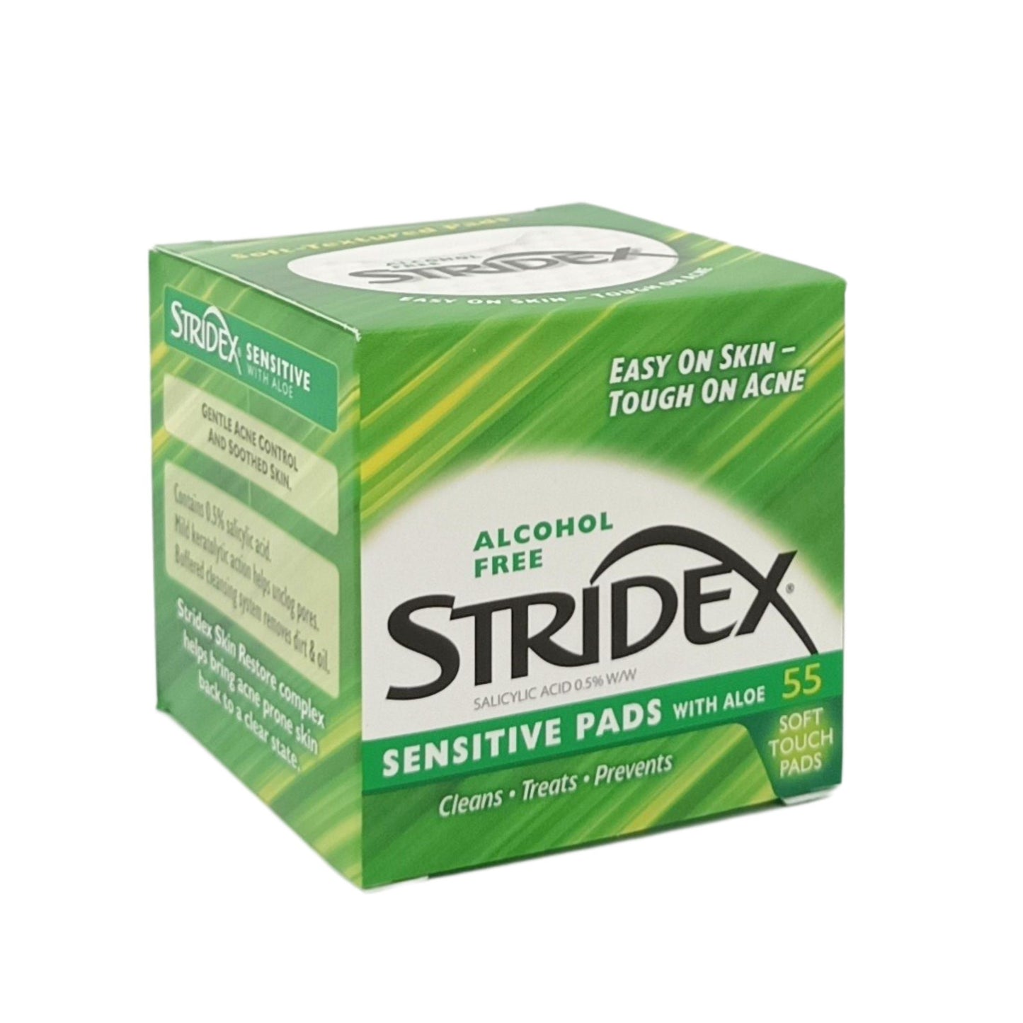 Stridex Salicylic Acid Pads 55pads (Acid 2% Maximum/Acid 0.5% Sensitive/Acid 1% Essential) Acid 0.5% Sensitive