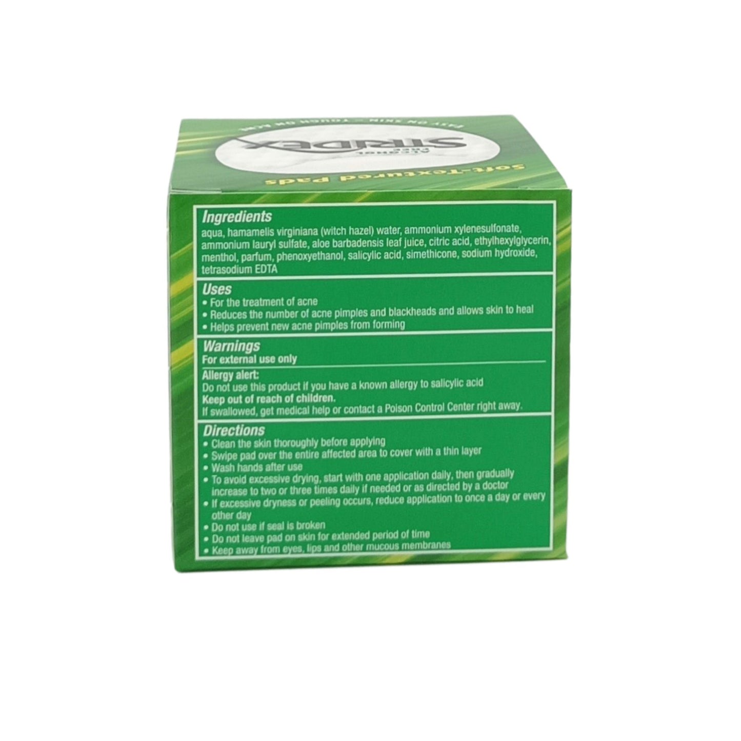 Stridex Salicylic Acid Pads 55pads (Acid 2% Maximum/Acid 0.5% Sensitive/Acid 1% Essential) Acid 0.5% Sensitive