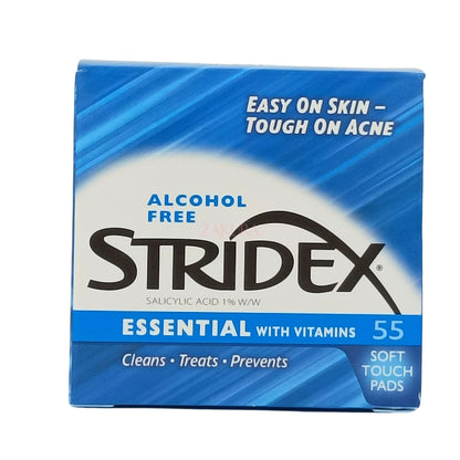 Stridex Salicylic Acid Pads 55pads (Acid 2% Maximum/Acid 0.5% Sensitive/Acid 1% Essential)