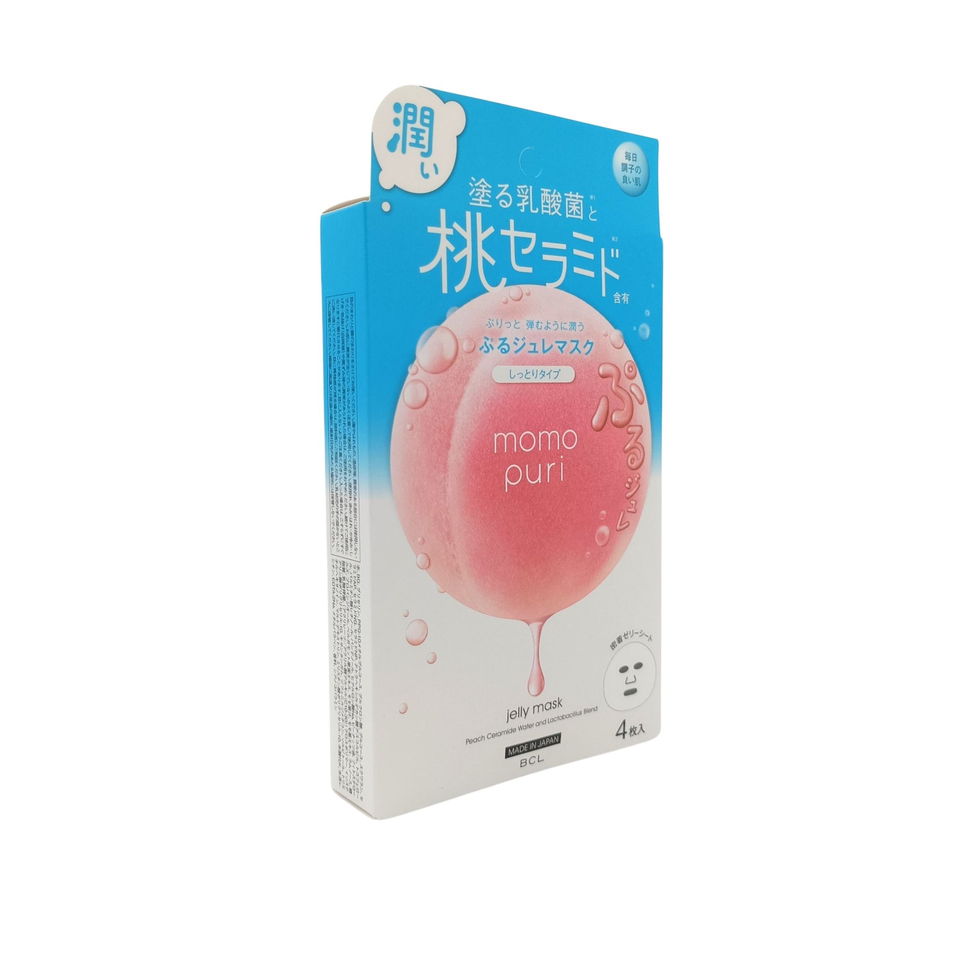 BCL Momopuri Jelly Mask/ Jelly Mask Cool/ Milk Jelly Mask/ Milky Serum Mask 4pcs Jelly Mask