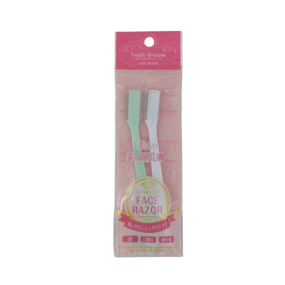 Tina's Dresser Face Razor - Pink + White 2pcs