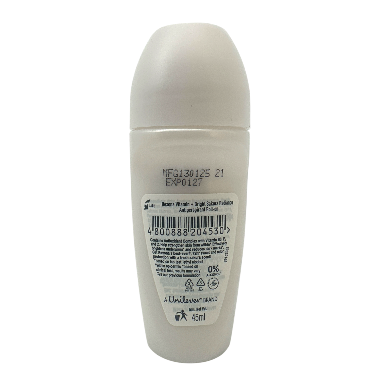 Rexona Sakura Radiance Roll-On – brightening anti-perspirant with vitamins and sakura scent, available at Zakura Global.