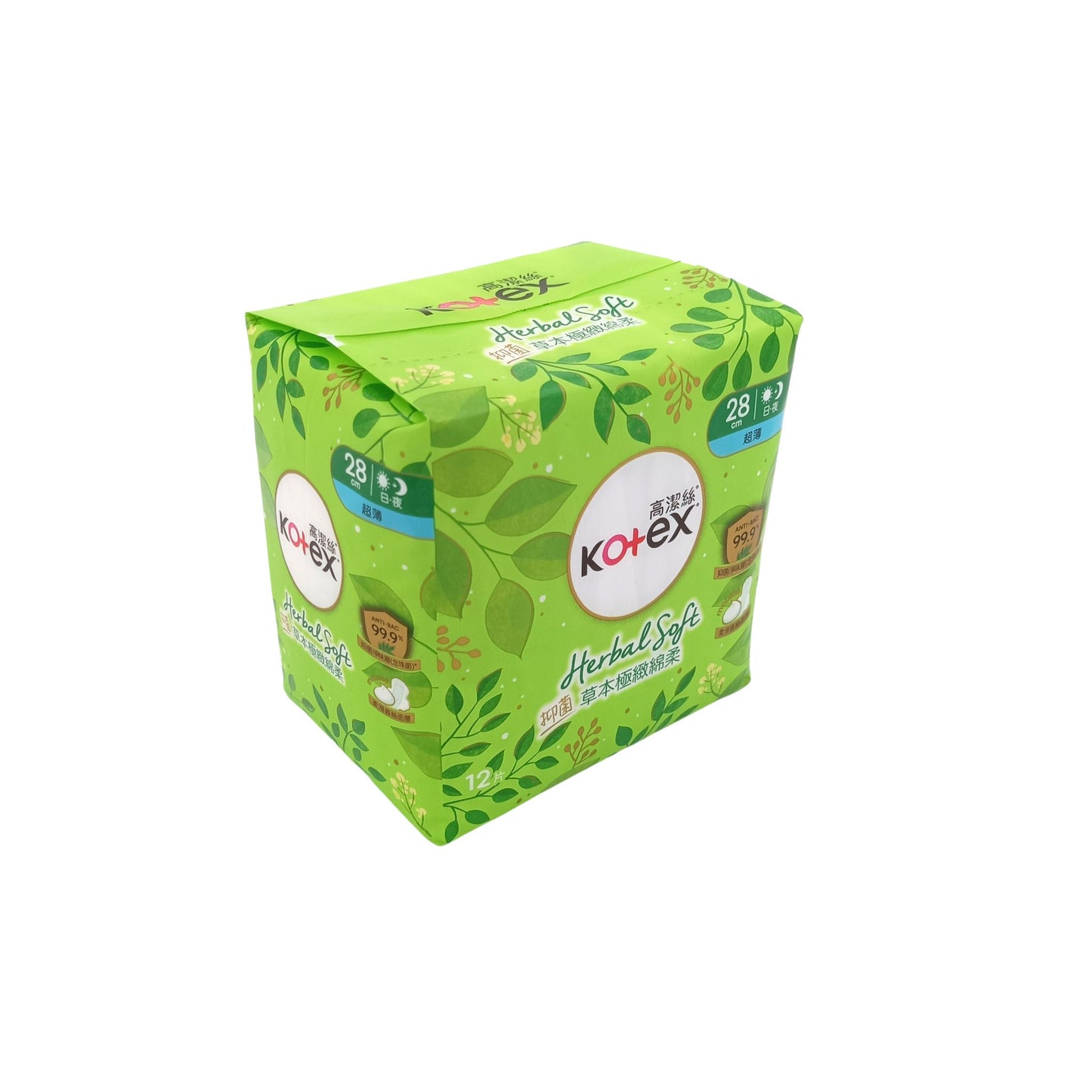 Kotex Herbal Soft Ultra-Thin 28cm (12pcs/2x12pcs) 12pcs