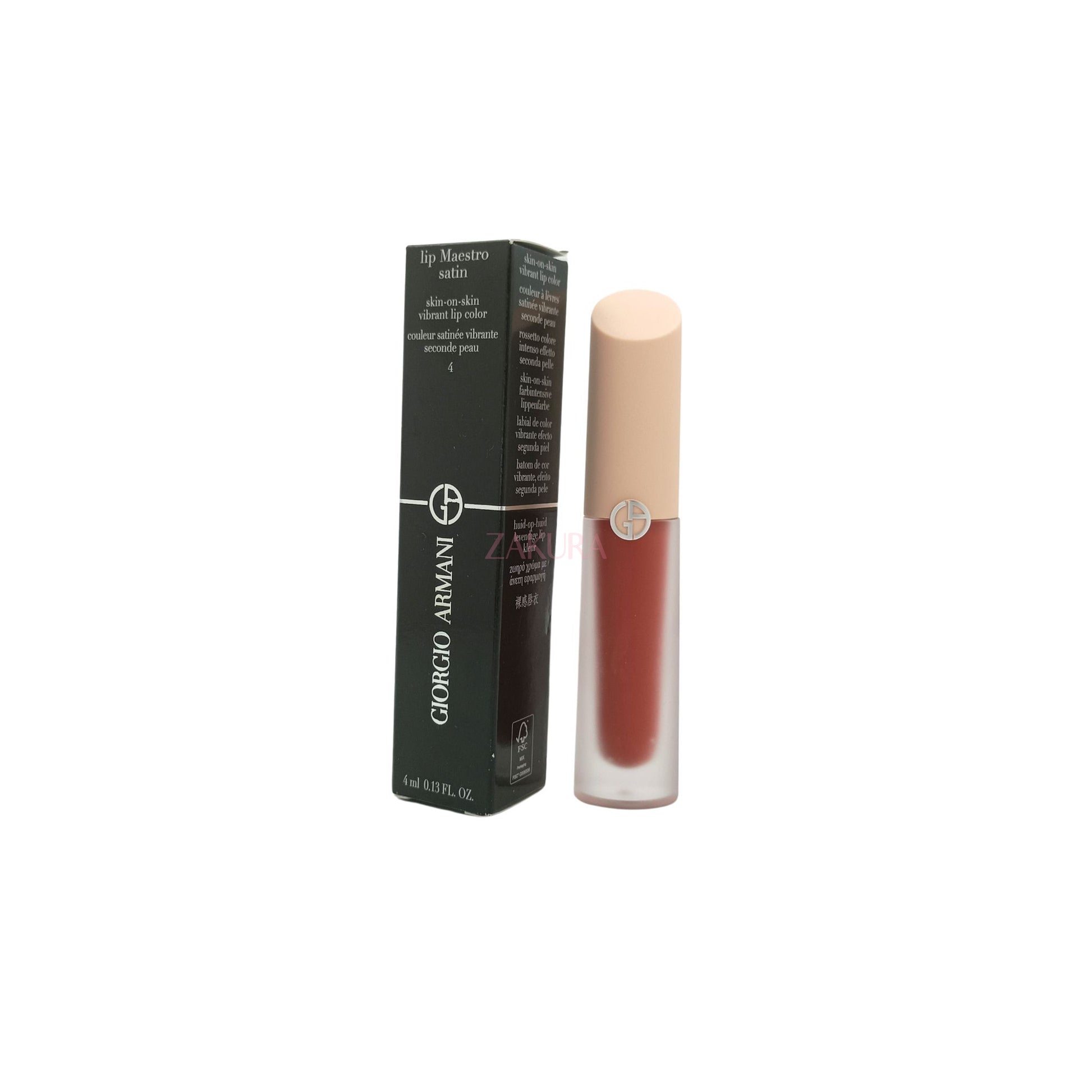 Giorgio Armani Lip Maestro Satin Skin-On-Skin Vibrant Lip 4ml 4