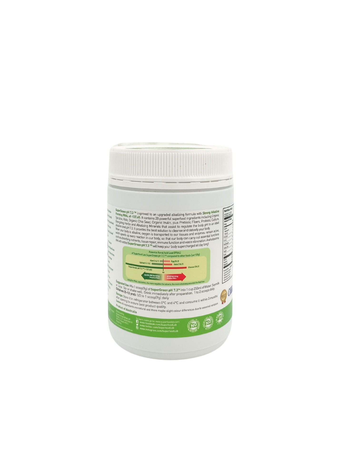 Superfood Lab SuperGreen pH 7.3 (Advanced Formula) 270g