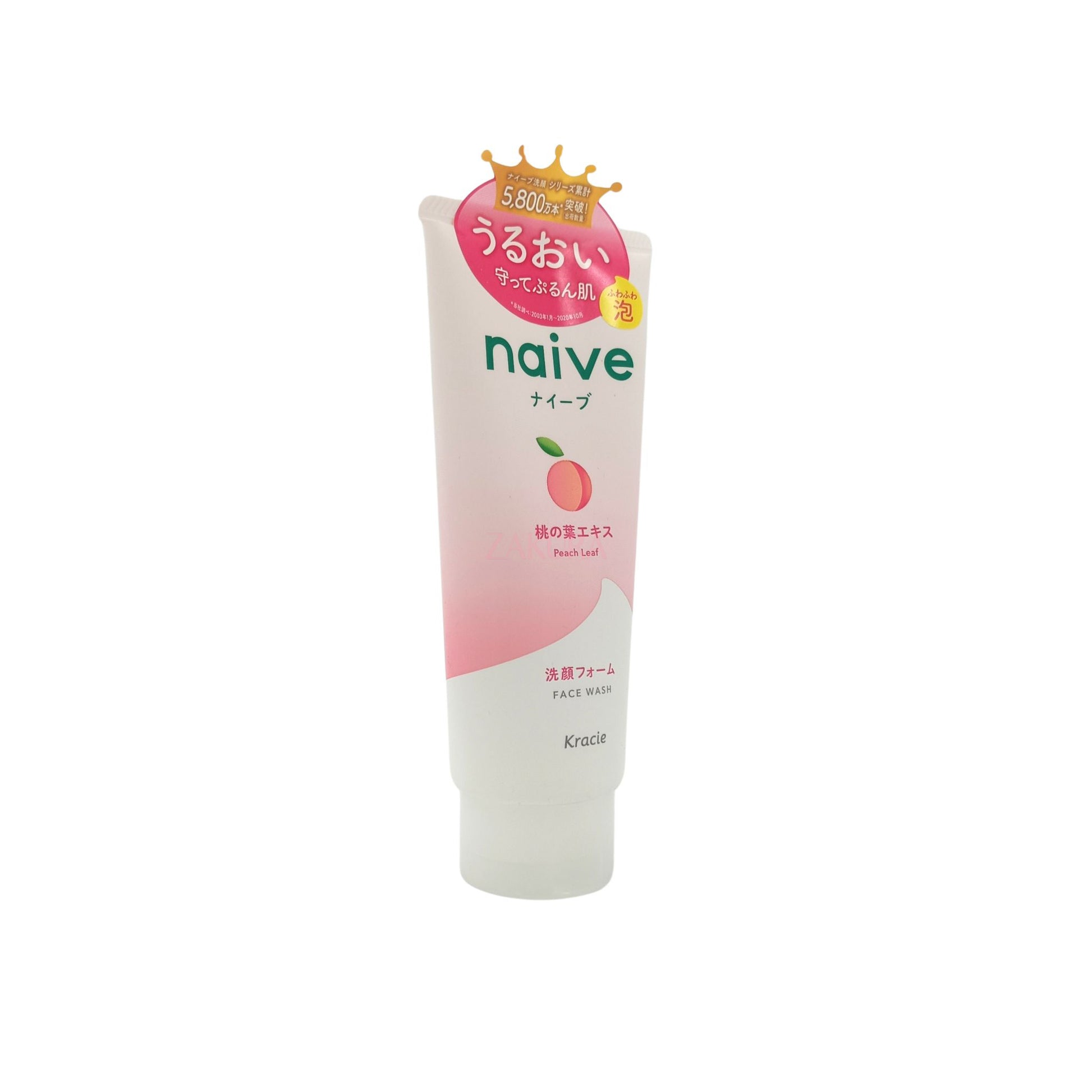 Naive Face Wash 130g (Peach Leaf/ Green Tea) Peach Leaf