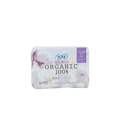 Unicharm Sofy Organic Cotton 26Cm With Wing 13pcs