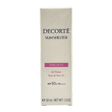 Cosme Decorte Sun Shelter Tone Up CC SPF50+ – 10 Lavender Rose 35g tube, available at Zakura Global.
