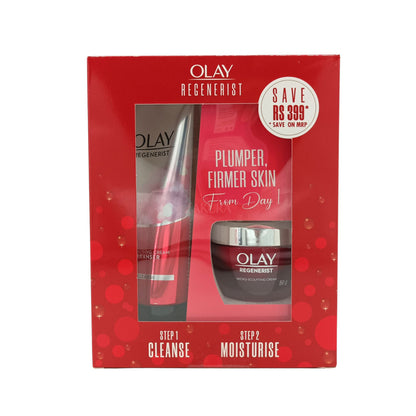 Olay Regenerist Microsculpting Cream + Cleanser Set 2pcs