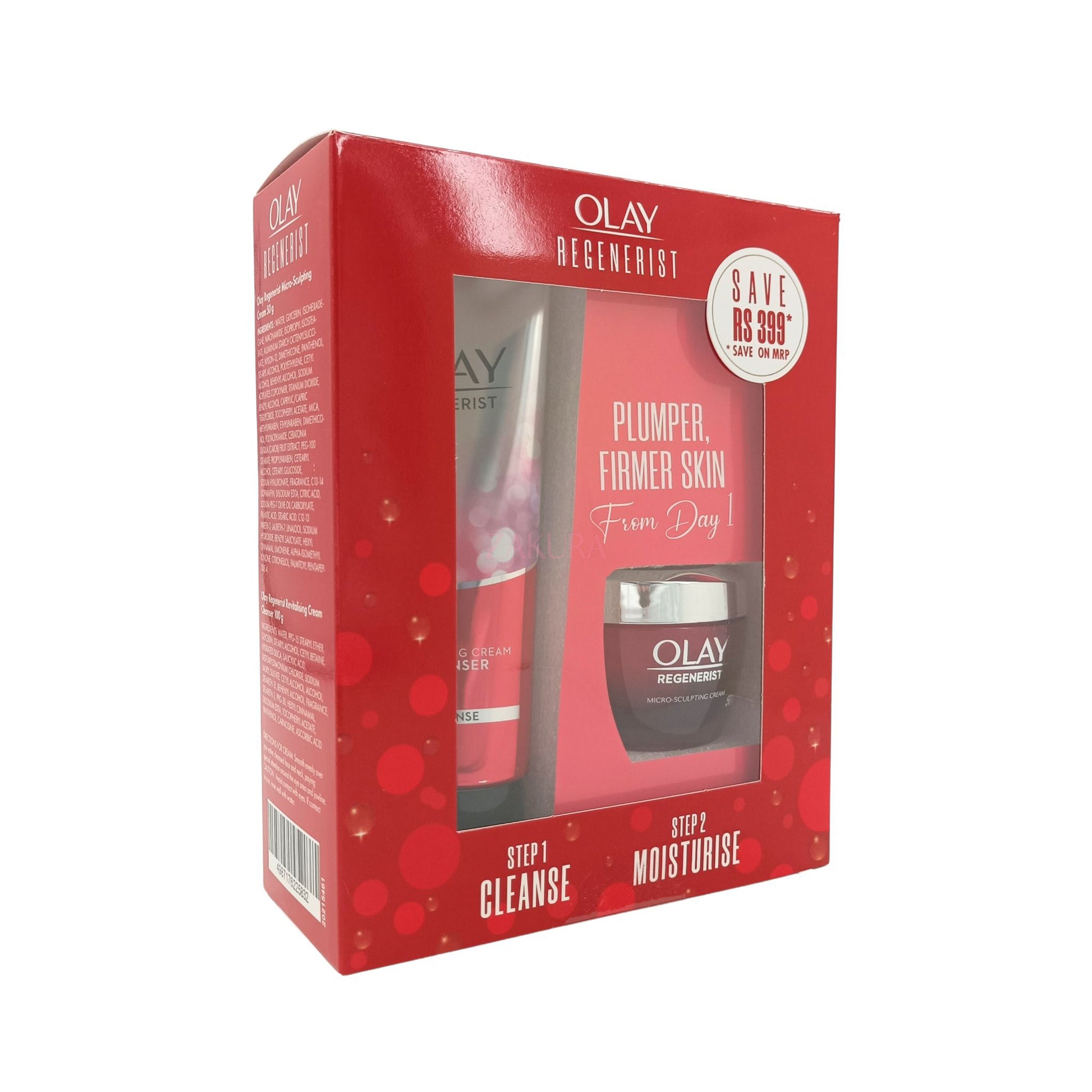 Olay Regenerist Microsculpting Cream + Cleanser Set 2pcs