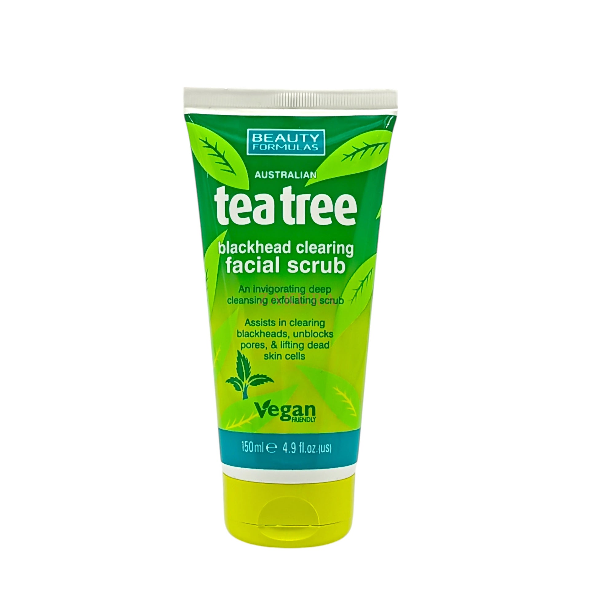 Beauty Formulas Tea Tree Blackhead Clearing Facial Scrub 150ml