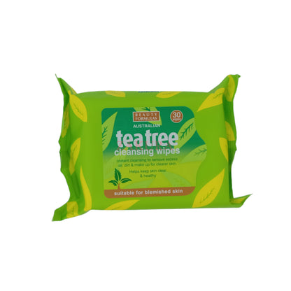 Beauty Formulas Tea Tree Cleansing Wipes 30pcs