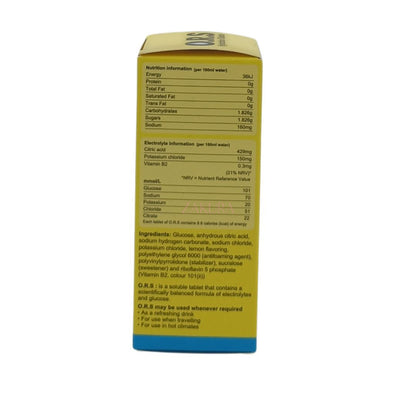 O.R.S Hydration Tablets 12tabs (Lemon/Blackcurrant)
