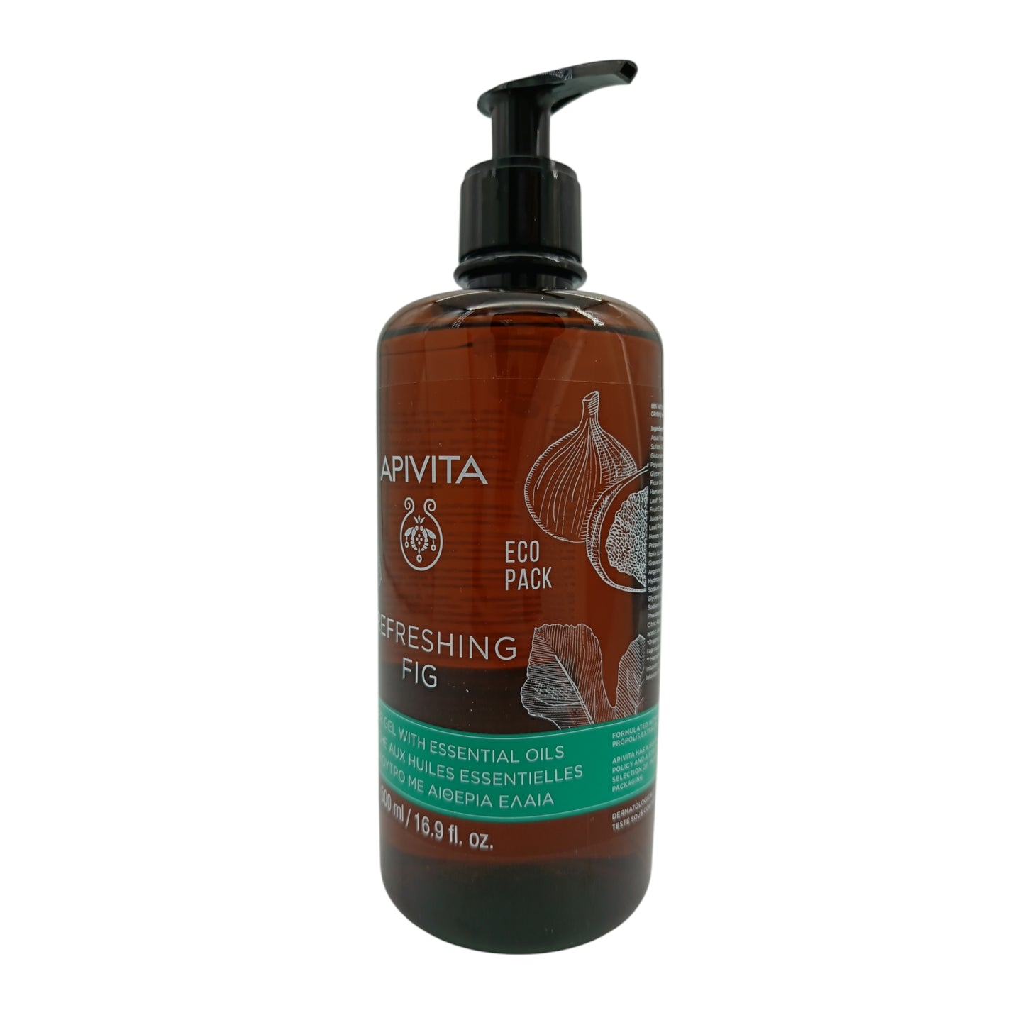 Apivita Refreshing Fig Shower Gel with Essential Oils 500ml