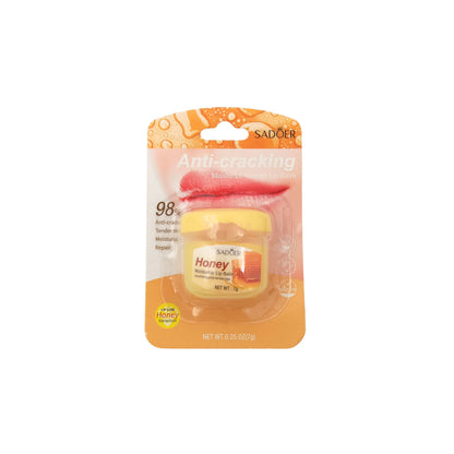 SADOER Anti-cracking Moisturize Nourish Lip Balm 7g (Peach/Honey/Avocado/Chamomile) Honey