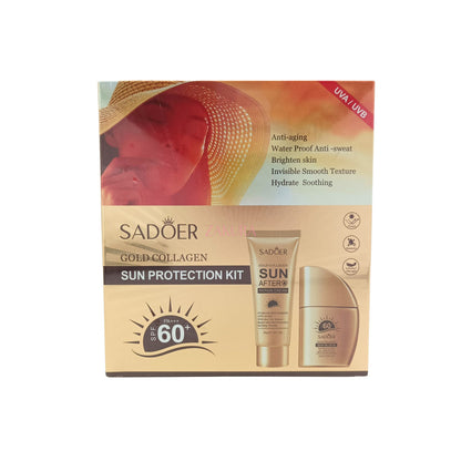 SADOER Gold Collagen Sunscreen Set 2pcs