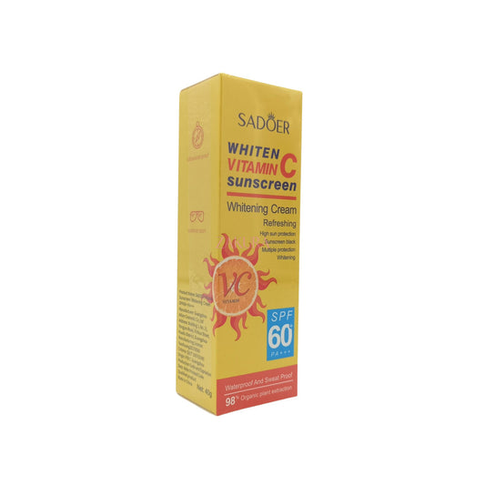 SADOER Vitamin C Sunscreen Whitening Cream SPF60+ 40g