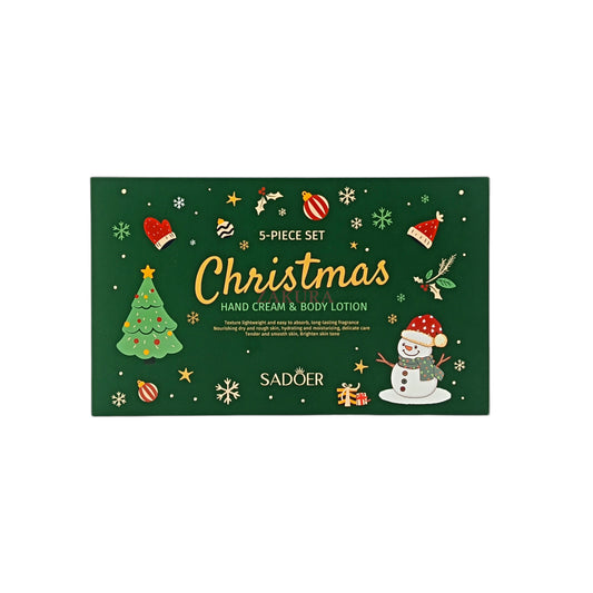 SADOER Christmas Hand Cream Gift Box – 5pcs moisturizing hand care with festive scents, available at Zakura Global.