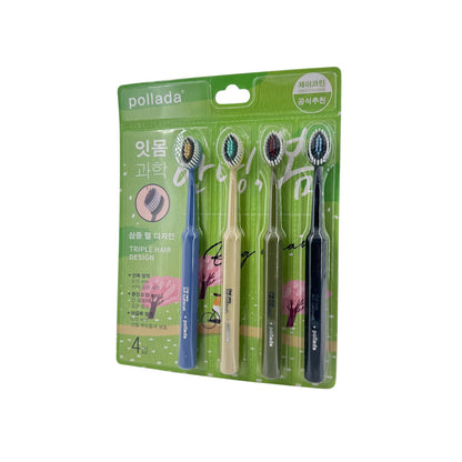 Pollada Toothbrushes(4pcs set) 4pcs