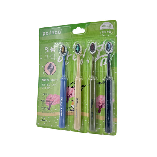 Pollada Toothbrushes(4pcs set) 4pcs
