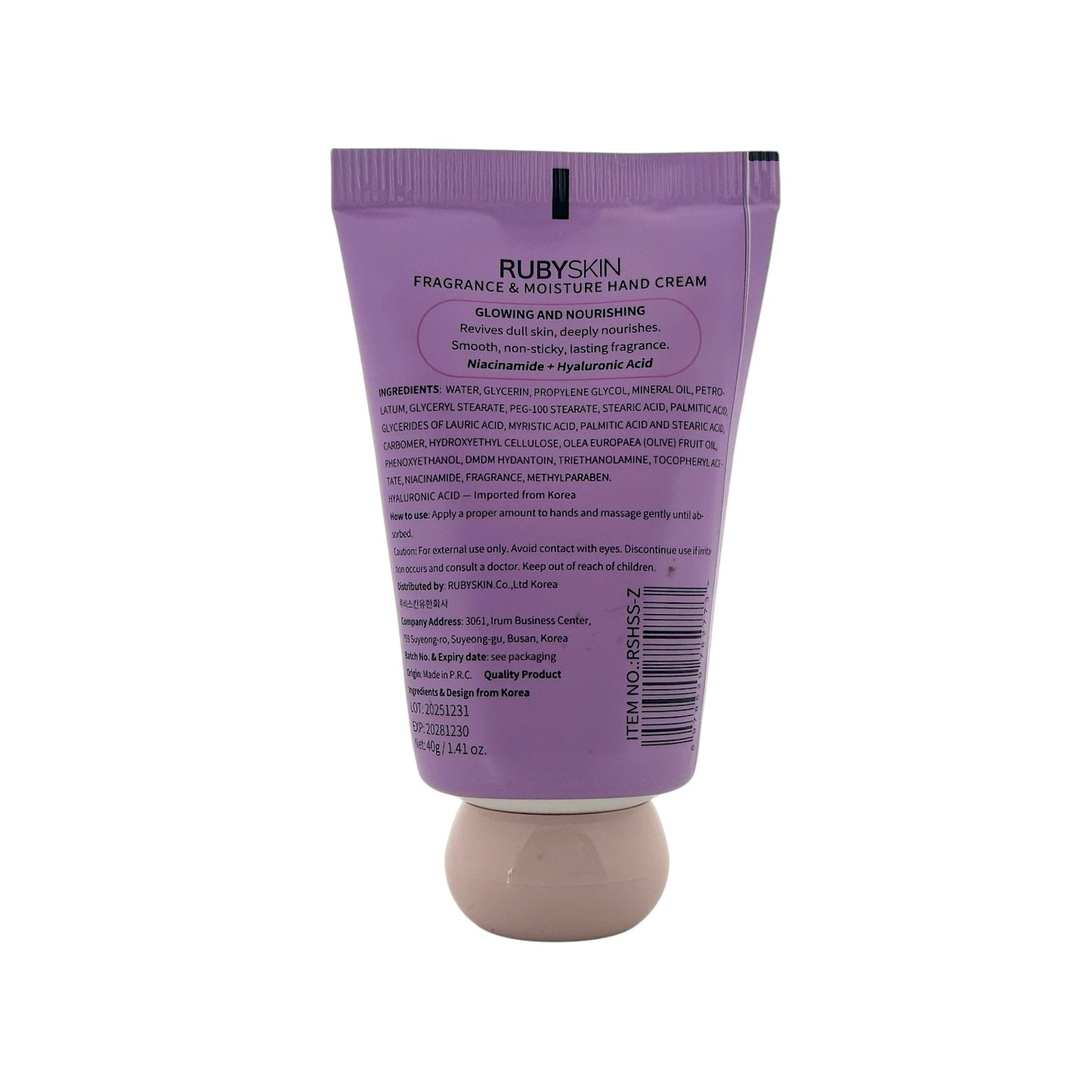RUBYSKIN Fragrance & Moisture Chance Hand Cream (Purple) 40g