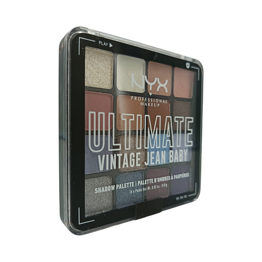 NYX Ultimate 16 Colors Eye Shadow Palette-Vintage Jean 16x0.8g