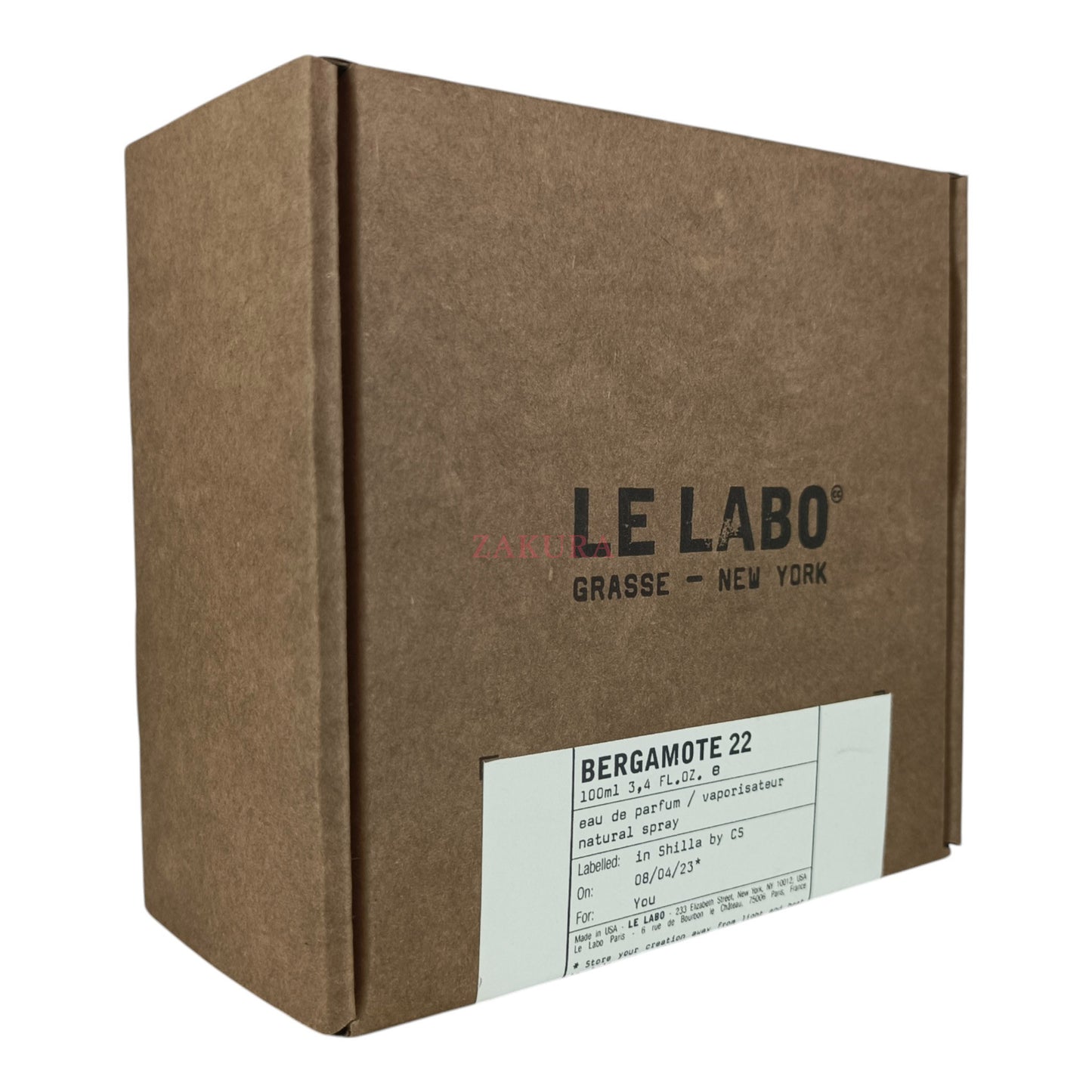 Le Labo Bergamote 22 Eau De Parfum 100ml