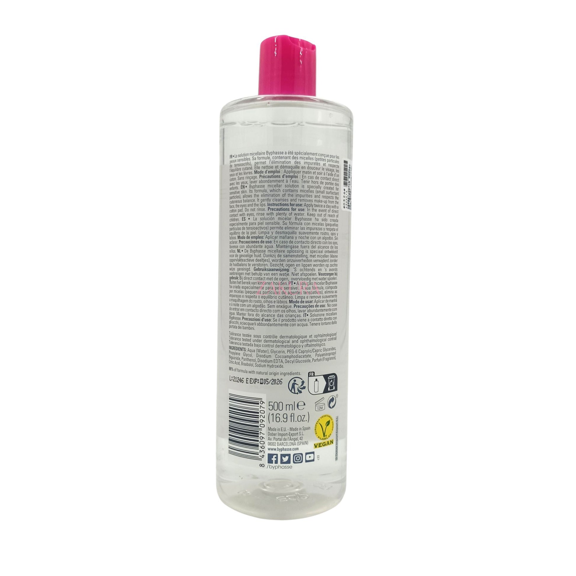 Byphasse Solution Micellaire Demaquillante 500ml