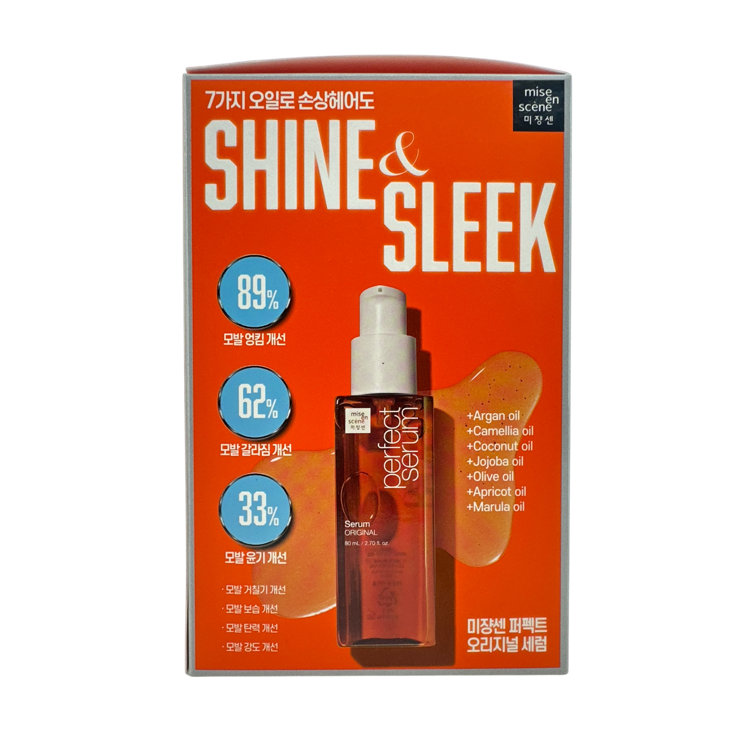Mise en Scene Shine & Sleek Perfect Serum Set 4pcs