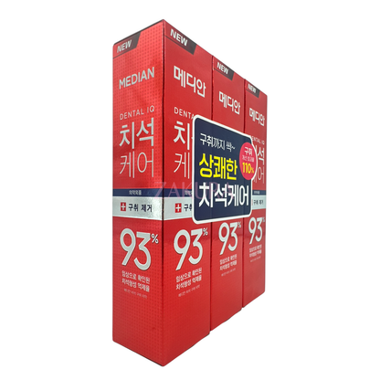 MEDIAN MEDIAN 93 Toothpaste 120G (3pcs) 120gx3 (Red/Green)