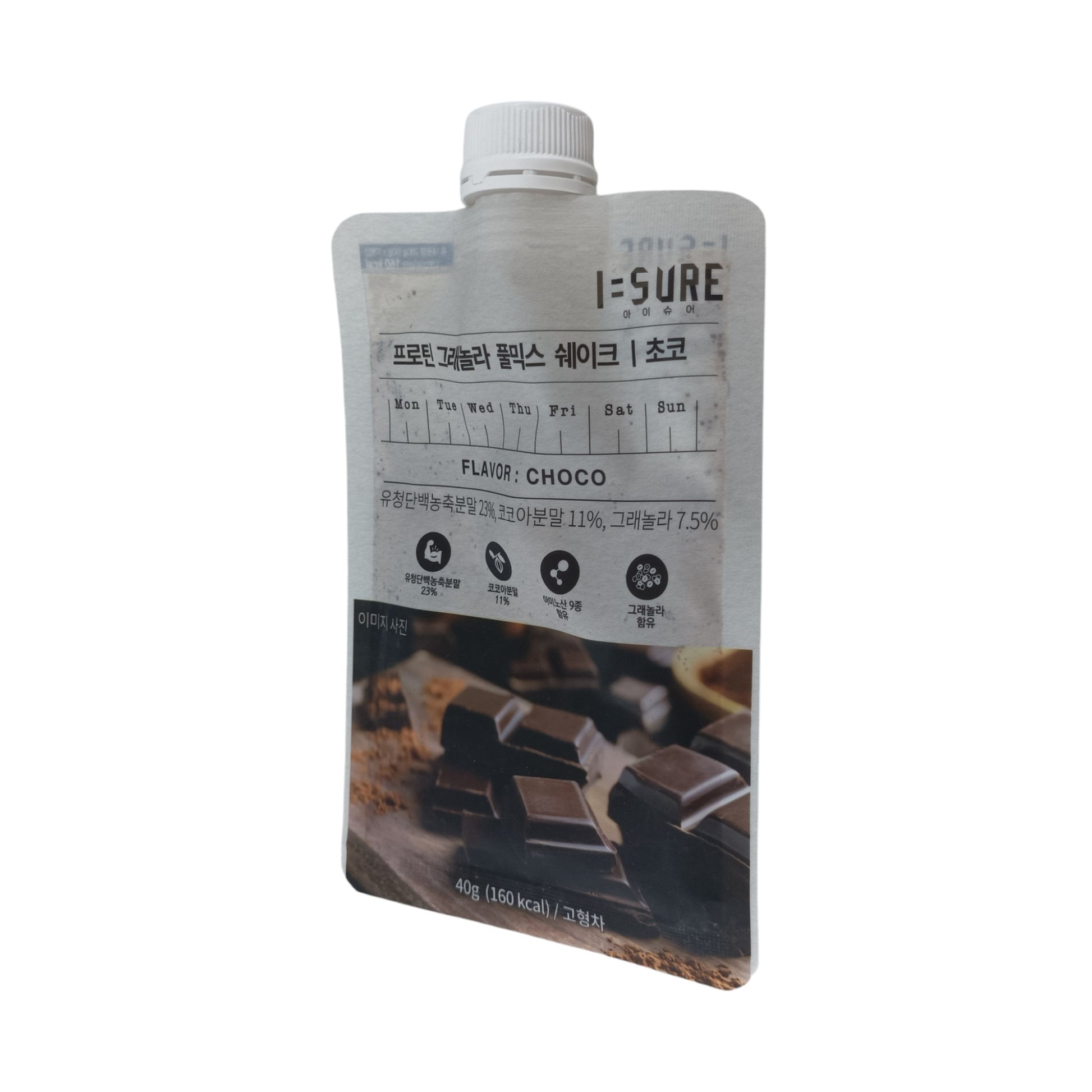 Isure Grain Granola Mix Shake 40g (Original/ S.Potato/ Choco) Choco