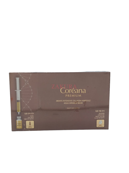 Coreana Premium 28 Days Inten Collagen Aqua Wrinkle Mask 2ml+25mlx10pcs