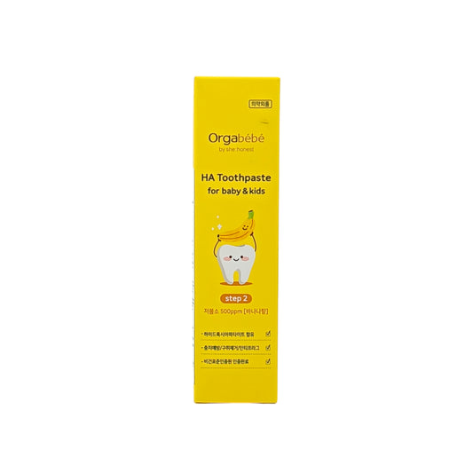 Orgabebe HA Toothpaste For Kids Step 2 - Banana Flavor 60g