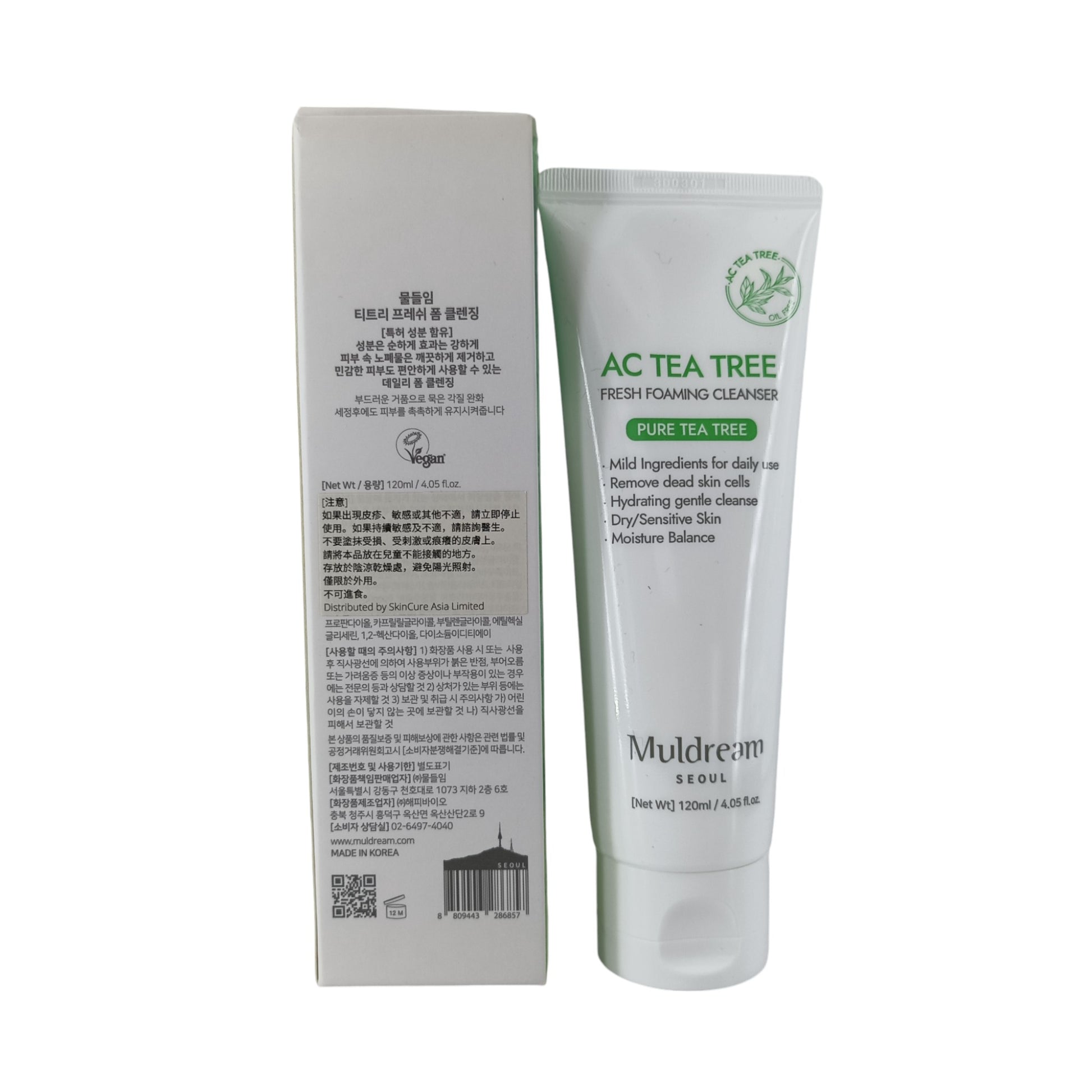 Muldream Ac Tea Tree Fresh Foaming Cleanser 120ml