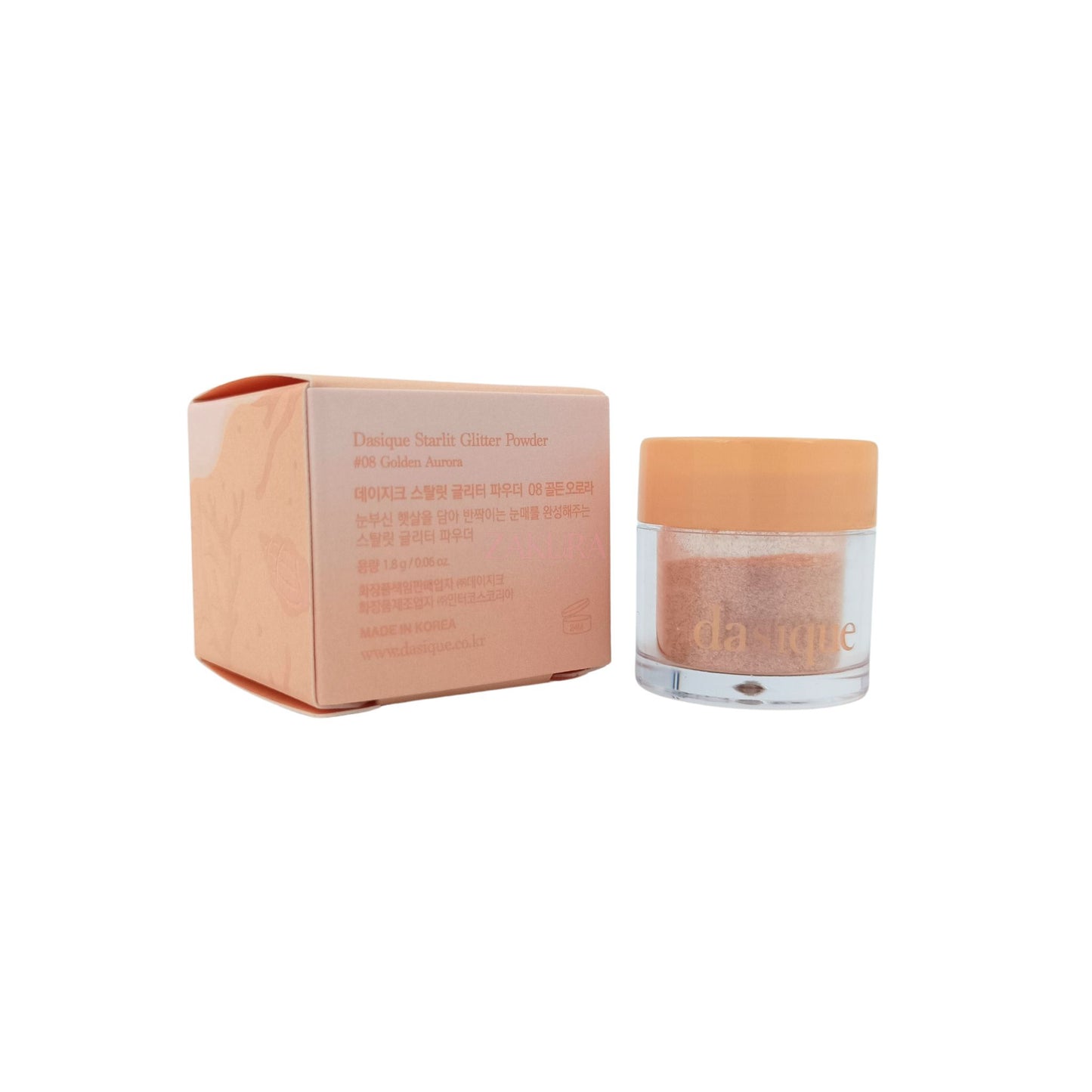 Dasique Starlit Glitter Powder - (07 Pink Shell/ 08 Golden Aurora/ 09 Coral Sand) 1pc 08 Golden Aurora