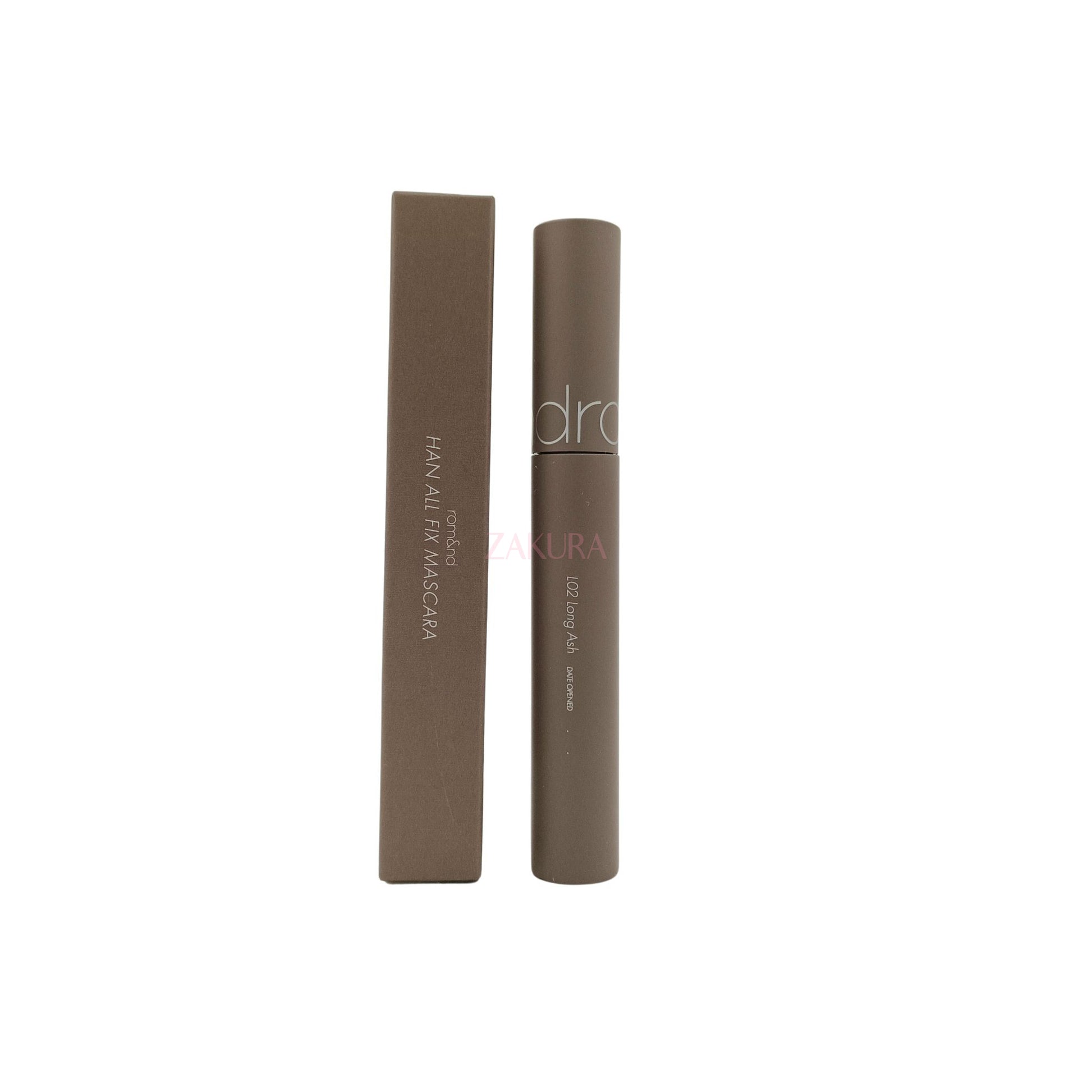 rom&nd Han All Fix Mascara 7g (V01 Volume Black/L02 Long Ash) L02 Long Ash