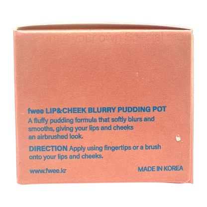 fwee Lip & Cheek Blurry Pudding Pot - Without 5g