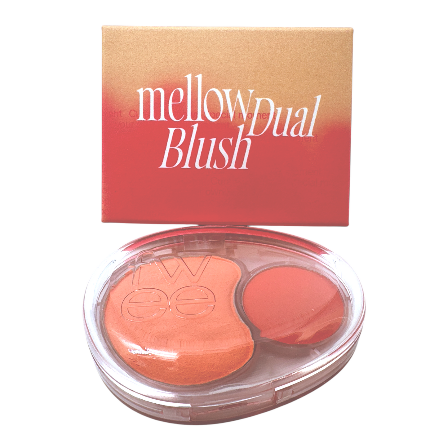Mellow Dual Blusher - Coral 7.2g